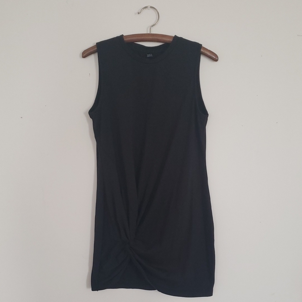 SHEIN Black Twist-Front Mini Dress
